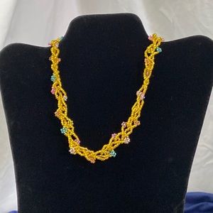 Mystery seed bead necklace anklet bracelet puzzle